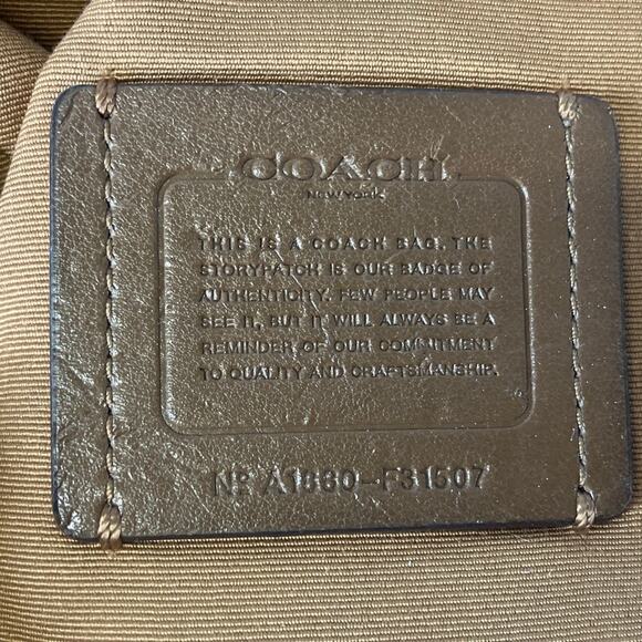 COACH F31507 LARGE BROWN PEBBLED LEATHER CROSSBODY BAG - Picture 14 of 16